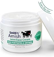 Vista 2 de Smith's Amish Crema Joint Ease Tarro de 4 onzas. Calmante y refrescante, con botánicos de árnica, menta, árbol de té, romero y eucalipto