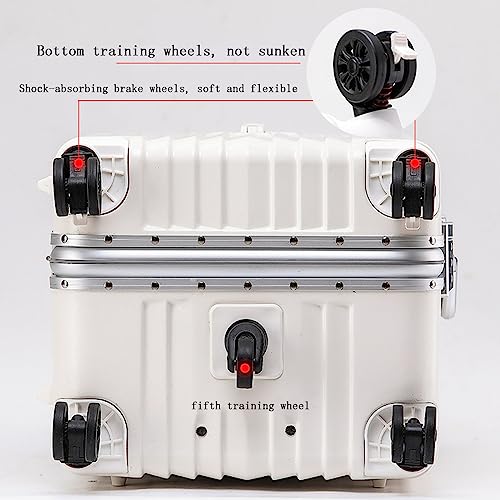 34-inch Hard Luggage with USB Interface 360° Shock-Absorbing and Silent Universal Wheels, Suitable for Traveling (Black 24 inches)4