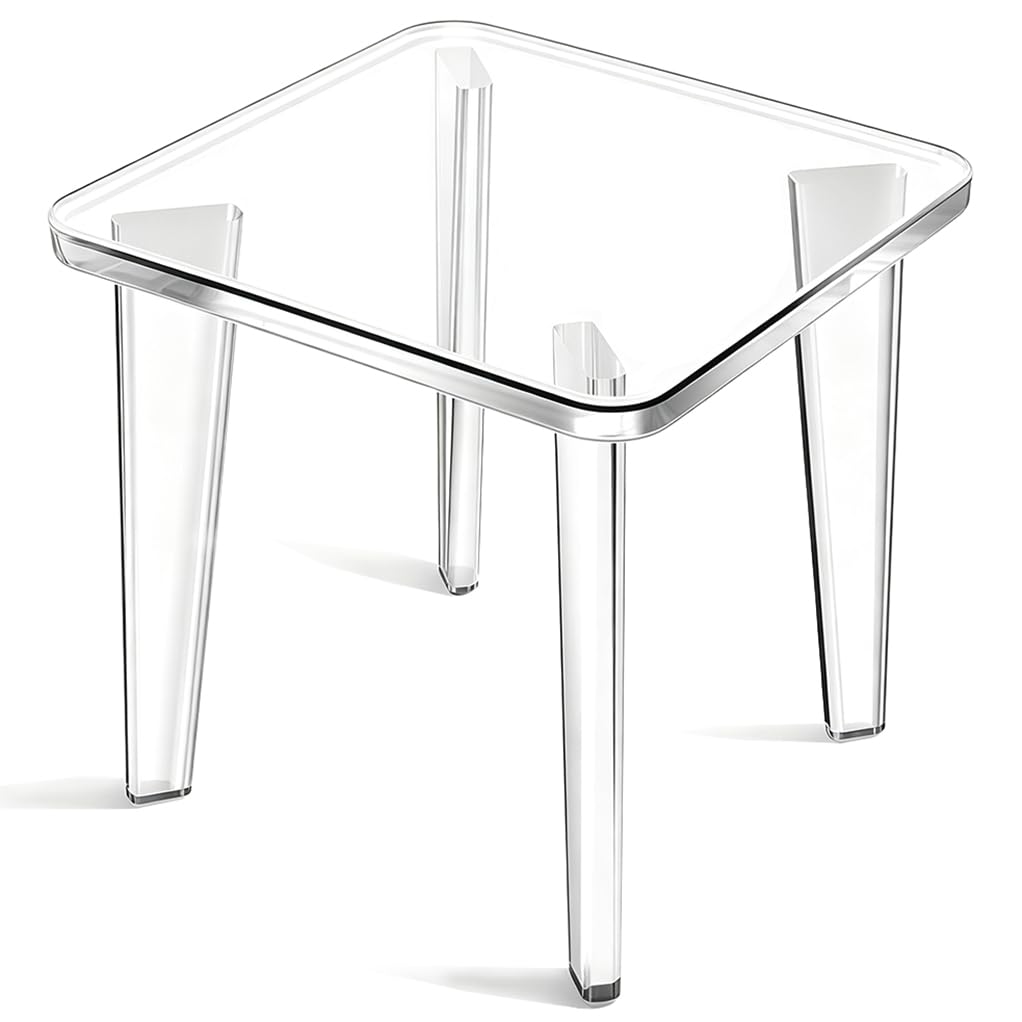 Marchepied en acrylique, petit repose-pieds, antidérapant, charge maximale : 150 kg, pour adultes, repose-pieds pour salle de bain, chambre à coucher et garde-robe