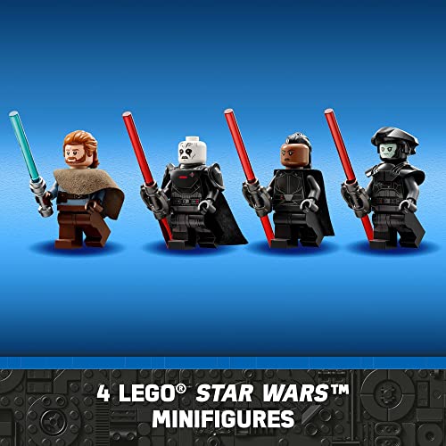 Lego Star Wars Inquisitor Transport Scythe 75336 Buildable Toy Starship, Obi-Wan Kenobi Set, Ben Kenobi Minifigure With Blue And Double-Bladed Red Lightsabers #TOP5