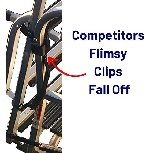 EZ-Xtend Pontoon Ladder Pull Up Strap Using Snap Hook System - Made with Heavy Duty 4500 LB Breaking Strength 1