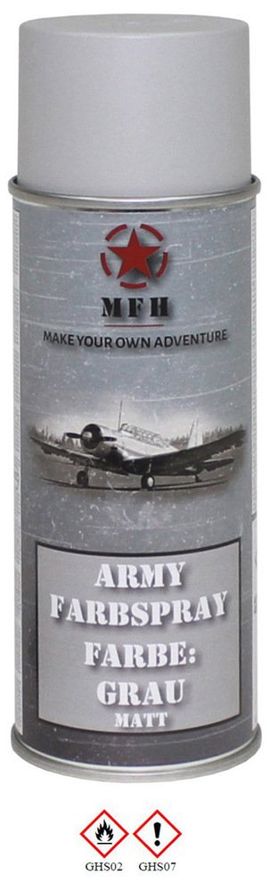 MFH Farbspray Lackspray Army, matt, 400 ml(Grau)