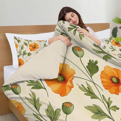 Housse de Couette 240x260cm Anti-Plis avec Fermeture Éclair Pratique - 6