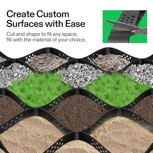 Image of VIVOSUN 2'' Depth Ground Grid, 6.5x17 ft, High-Density HDPE Geo Cell
