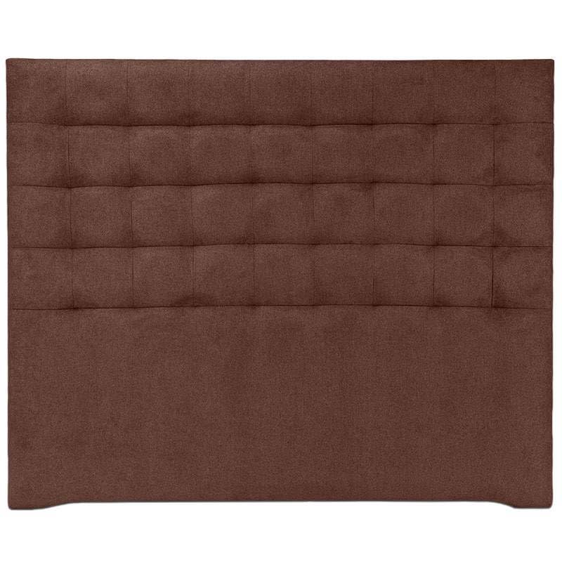 Ventadecolchones - Cabecero Tapizado Acolchado de Dormitorio Modelo Cube Largo en Tela Antimanchas Wengué y Medidas 180 x 125 cm para Camas de 160 ó 180