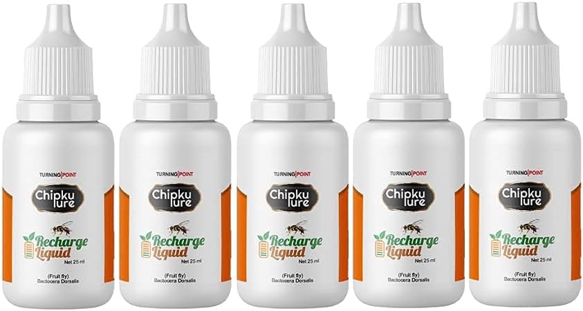 Chipku - Fruit Fly Bactocera Dorsalis attractant Liquid Methyl Eugenol - 25 ml (Pack of 5 )