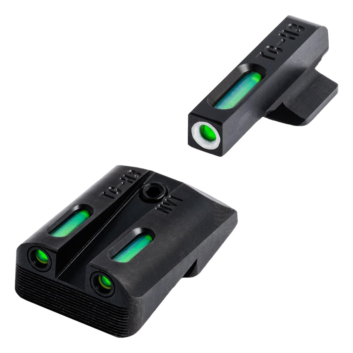 TRUGLO TFX Handgun Sight | Durable Shock-Resistant Compact Brightly Glowing Tritium &amp; Fiber-Optic Xtreme Day/Night Sight for Handguns