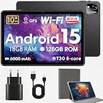 Hasskya – Hasskya Tablet 10 Zoll mit Hülle, Android 15-Tablets,18GB RA