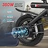 PEXMOR Electric Bike for Adults, 350W Motor (Peak 500W) Ebike 36V 6AH Battery, 14" Folding Commuter City Electric Bicycle for Adults/Teens, Complies to UL2849 #2