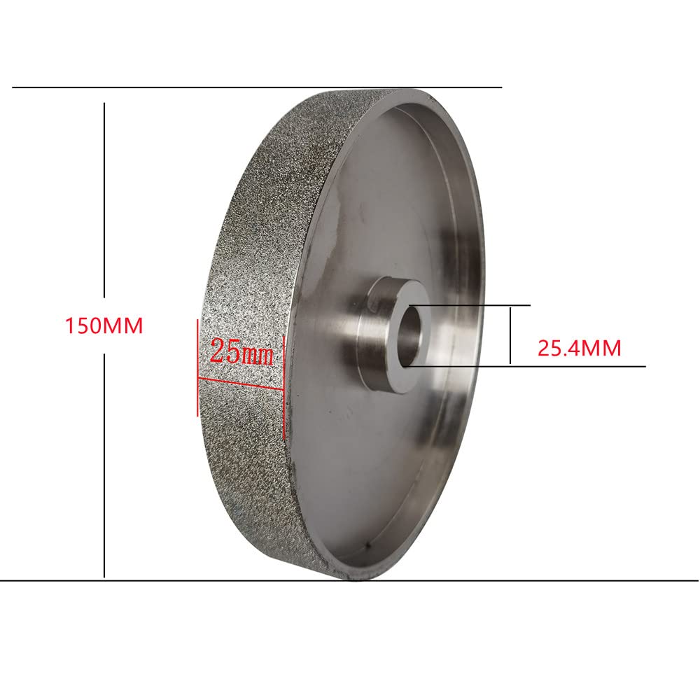 Toplionace Diamantschleifscheibe 150mm - Doppelseitige Schleifscheibe Für Metall, Jade, Edelsteine