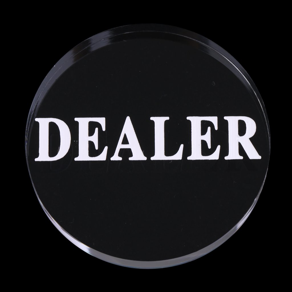 MagiDeal Hochwertig Acryl Transparent Poker Dealer Button