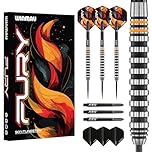 WINMAU Darts Fury 28g Tungsten Darts Set with Prism Flights & Vecta Shafts - Professional High-Performance for Precision, Accuracy, Durability & Control