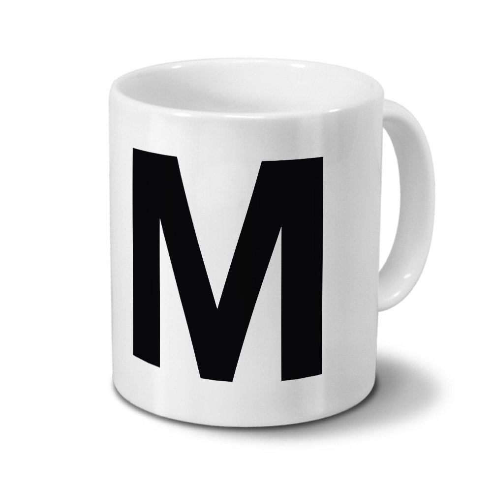 Mister Merchandise Kaffeebecher Mit Buchstabe G – Personalisiert, Spülmaschinenfest, 330 Ml, In Weiß-Rot