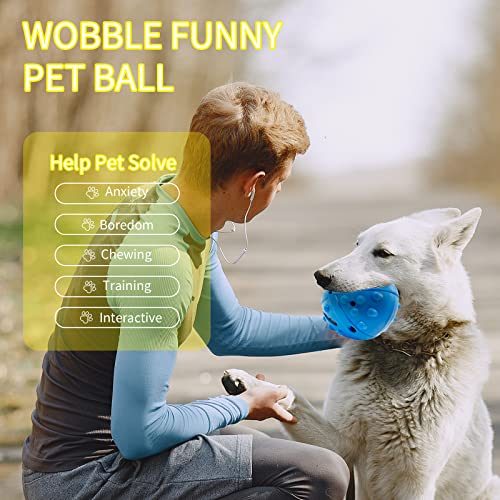 Moxas Interactive Dog Ball Toys, Automatic Flexible Rolling Ball With Barking, Intelligent Dog Interactive Toy For Small/Medium Dogs, Active Rolling Ball For Puppy/Medium Dog, Usb Rechargeable #TOP4