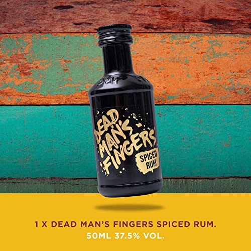 Spiced Rum Gift Set - Dead Mans Fingers Rum, Kraken, Bacardi White Rum, Old J Cherry Rum x4 5cl Alcohol Miniatures, Premium Franklin & Sons Mixers x4 - Birthday Gifts for Men, Dad Gifts, Fathers Day - Image 5