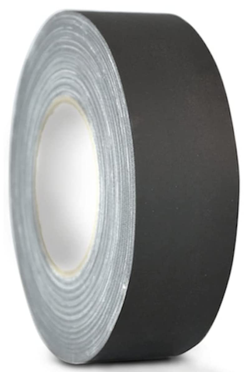 GGR Supplies CGT-80-45 High Performance Low Gloss Finished Cloth Laminated Gaffers/Spike Tape with Rubber Based Adhesive. (White, 3" X 45 Yds.)