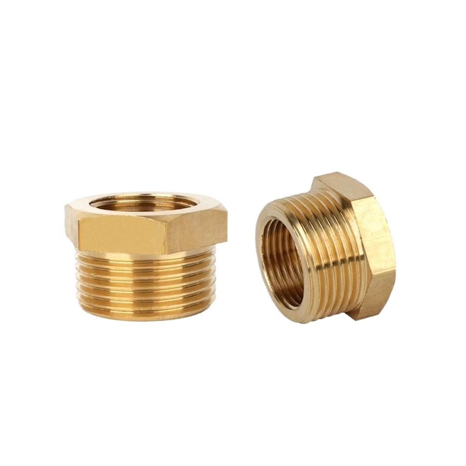 Devow Men's Fe- Thread M14 M18 M20 M22 M27 M30 1/8" 1/4" 3/8" 1/2" 3/4" Bsp To Fe Thread Brass Reducer Bushing Pipe Fitting Connector(F Bsp1l8-M M14x1.5)
