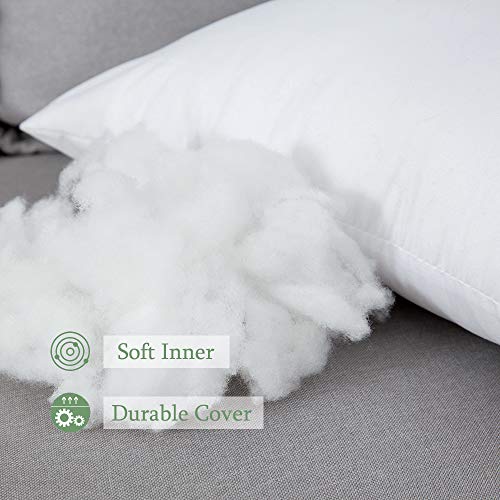 Miulee CAINSERT_4040_1P Throw Pillow Insert Premium Pillow Stuffer Sham Square For Decorative Cushion Bed Couch Sofa 16X16 Inch thumb #1