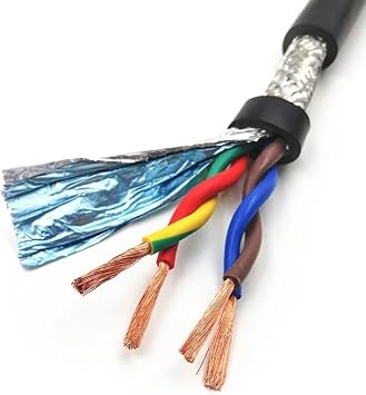 485 الملتوية زوج كابل محمية 18 20 AWG 17 AWG 16 AWG 14 AWG 5 m 2-10 الأساسية PVC النحاس النقي إشارة الاتصالات لينة كابل التحكم 10 cores 20 AWG 0.5 MM،5 متر