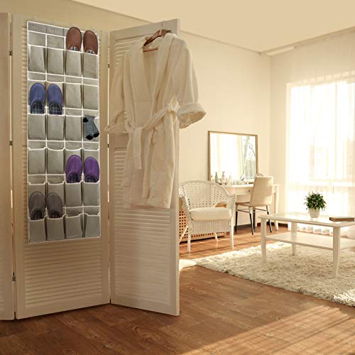 Ezoware Over The Door Hanging Organizer, 24 Large Pockets Multipurpose Hanging Storage For Pantry, Closet, Bathroom, Shoes, Toys - Pack Of 1 #TOP3
