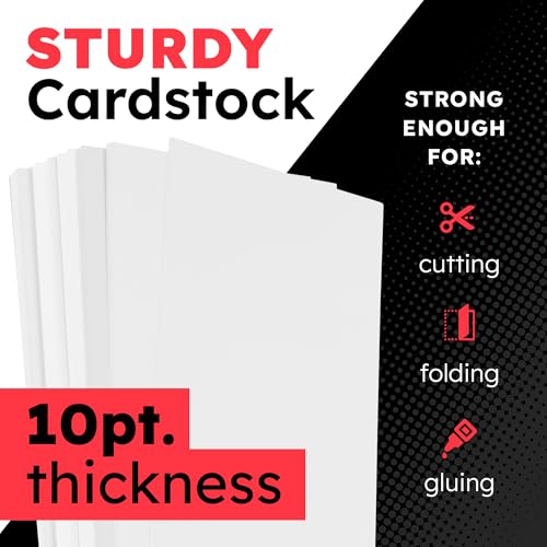 Image of Hygloss Small Poster Board 4x11 - 50 Count Bulk Pack - 10 Pt. Thickness White Poster Board Paper for Projects, Presentations, Displays, Signs, Crafts - Blank Posterboard Multipack 4 inch x 11 inch