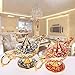 WEISIPU Aladdin Magic Genie Lamps - Classic Vintage Collectible Lamp for Home Decor, Parties, Halloween, and Birthdays (Gold-Blue)