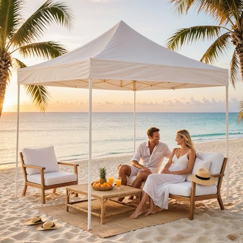 Image of Ugaoo Waterproof Gazebo Tent /Canopy for Outdoor & Terrace Garden (10 * 10, White)