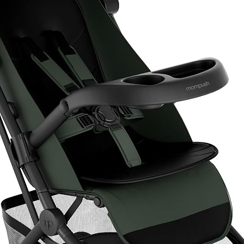 Miniatura 4 de Mompush Bandeja de aperitivos con portavasos solo para cochecito mompush Velo, accesorio para bandeja de cochecito para niños pequeños y niños,