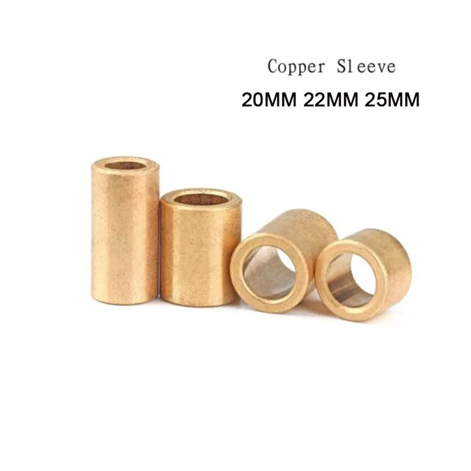 Cuscinetti a Manicotto, Cuscinetto a Manicotto in Bronzo Diametro Interno 20 mm 22 mm 25 mm Dimensioni Multiple Confezione da 24(20x28x20mm 1pcs)