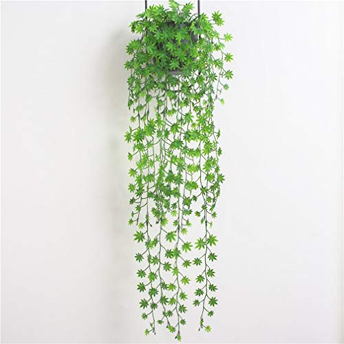WEIHEEE Greening Maple Leaf Rattan Garden Cropable Hanging Vines Reusable Garden Banquet Plant Rattan Wedding Plant Props
