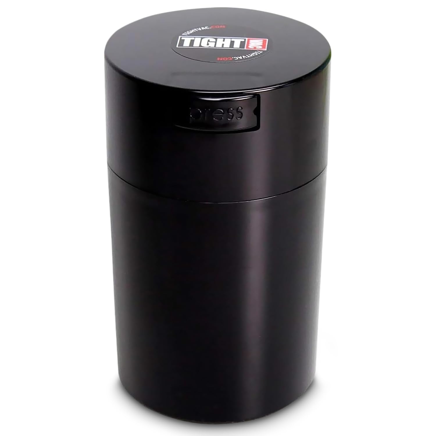 TightVac 0.57L Airtight Vacuum Container (6 oz) – Smell Proof Food Storage – BPA-Free (Black)
