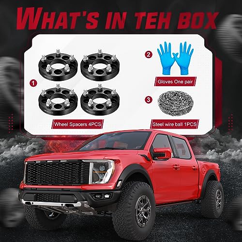Image of BDFHYK 5x100mm to 5x114.3mm Wheel Spacers 1 inch Wheel Spacer Compatible with Chevy Toyota Pontiac, Forged 5 Lug Wheel Adapters M12x1.5 & 64.1 mm Hub Bore, Set of 4, Not Hubcentric