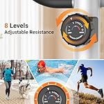 ANCHEER Elliptical Exercise Machine, Elliptical Trainer for Home Gym, Exercise Equipment 500Lbs Max Weight,Ultra-Silent Elliptical Machine, with Pulse Rate Grips&Smooth Resistance Levels - Image 3