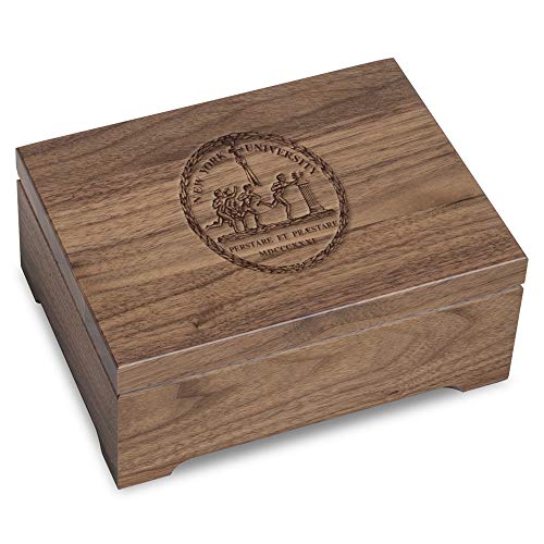 M. LA HART New York University Solid Walnut Desk Box