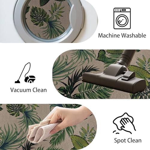 Tapete Decorativo USTIDE Hojas Tropicales 5x7 Verde miniatura 5