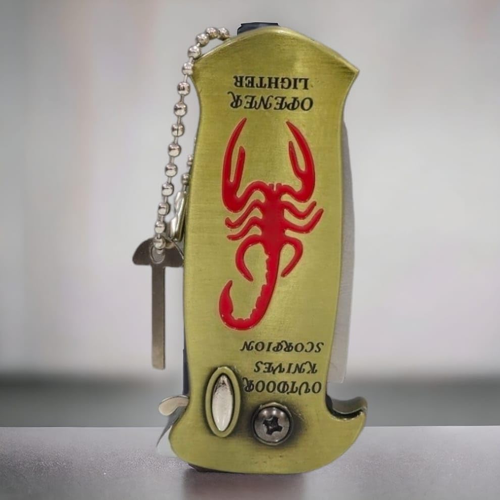 3 in 1 Jet Flame Lightr Refillable Windproof Metal Lightr Cigarette Lightr Stylish Look Antique Lightr (Light Gold)