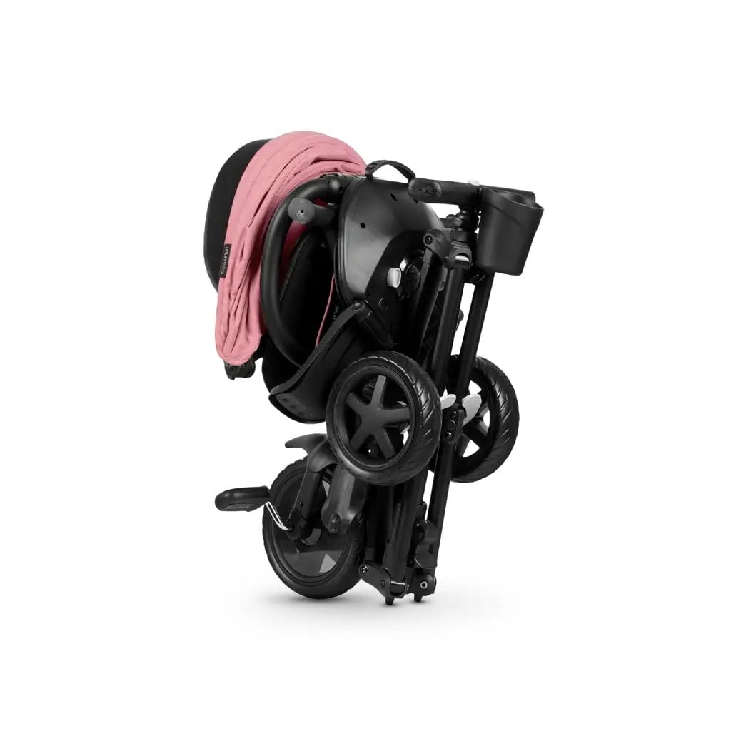 Q Play 6 In1 Kids Foldable Tricycle Toddler Stroller Trike Bike Ride On Toy Nova (Pink)