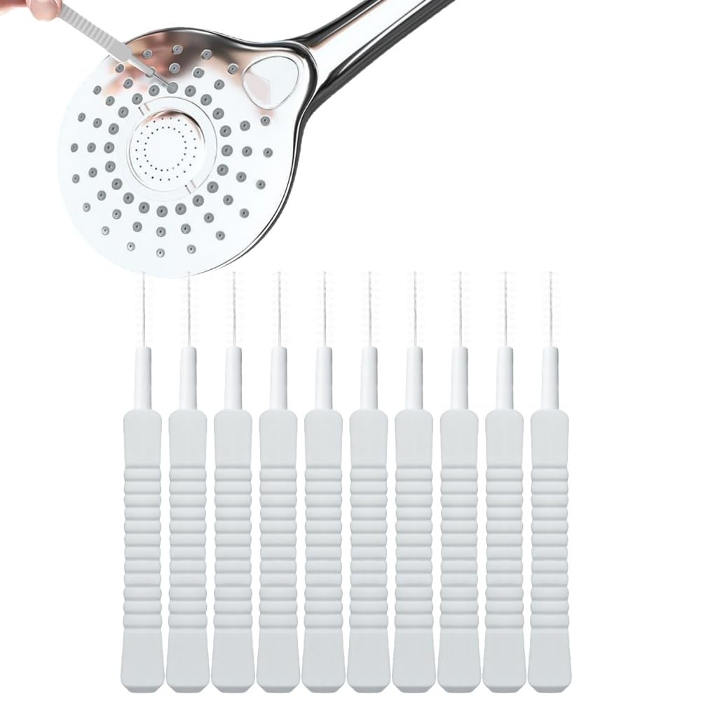 Kenovate White 20 Pcs Shower Head Cleaner Tools Shower Head Cleaning Brush Anti-Clogging Cleaning Brush For Bathroom Small Hole Gap Nozzles For Bathroom Nozzle Window Slot Faucets And Small Gap
