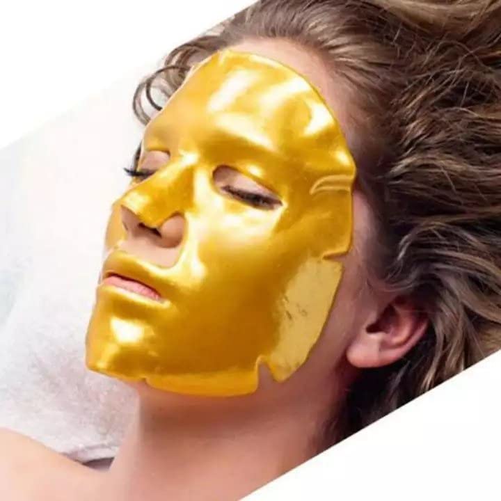 Golden Face 10er Set - Collagen Gesichtsmaske mit Q10 und Hyaluronsäure - Beste Qualität von Schlupflid weg® - Image 6