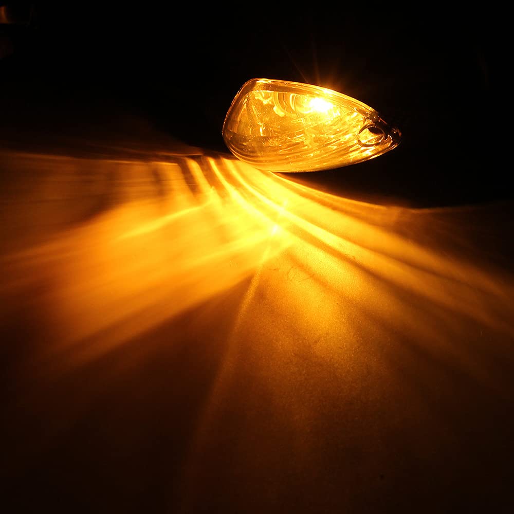 Riloer 1 paire de clignotants intégrés à LED pour moto S-uzuki GSXR1000 2005-2015 GSXR600 GSXR750 2006-2021, indicateurs de rétroviseurs latéraux étanches