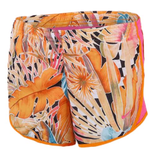 Nik Dri-fit Girl's Tempo Running Shorts Large Polyester Orange