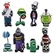Mini Juego de Figuras Decoración para Tartas Tomicy 8pcs Plantas de contra Zombies Caricatura Cake Topper Mini Juguetes Baby Shower Fiesta de cumpleaños Pastel Decoración Adorno de Torta