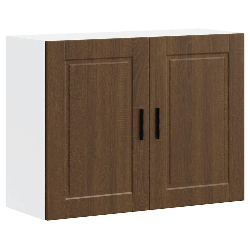 vidaXL Kitchen Wall Cabinet - Porto - Engineered Wood - Brown - 60x80x31 cm