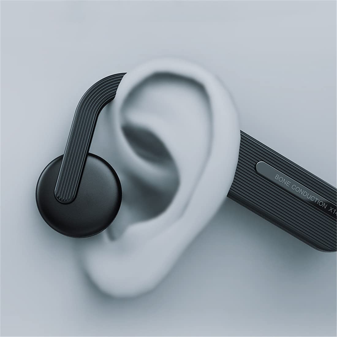 Słuchawki do przewodzenia kostnego Sweatproof Wireless Sports Headsets, IPX6 Wodoodporna Ultra Lekkie Zestawy sportowe do prowadzenia pojazdów turystycznych jazdy,White