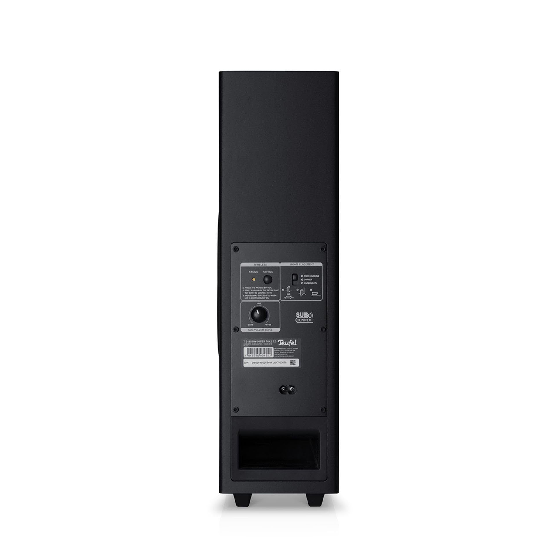 Teufel Barre de Son CINEBAR One+ 2.1 - Son Puissant, Design Ultra-Compact, Caisson de Basses Discret, Dolby Audio, Bluetooth 5.0 aptX, écran Tactile, Dynamore Ultra - Noir