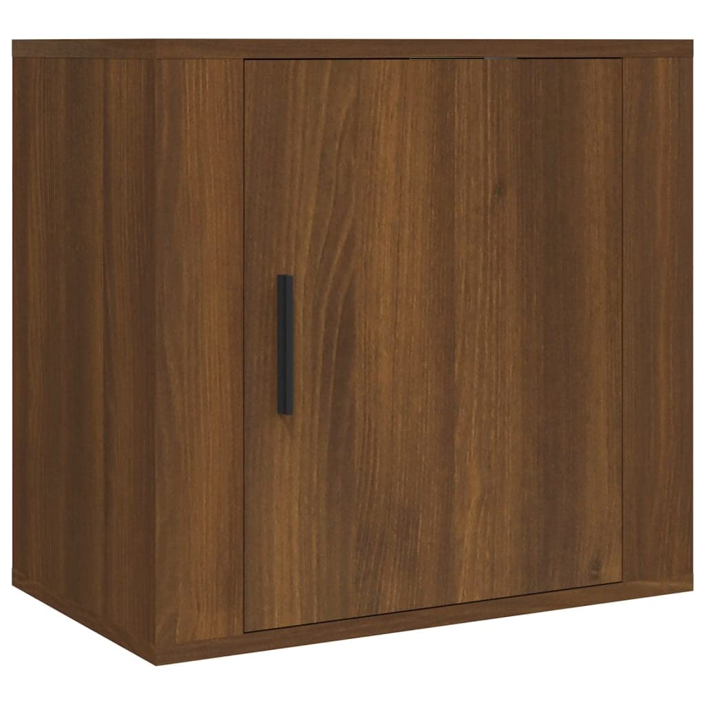 Mesita de Noche Flotante, Material Madera Contrachapada, Diseño Compacto con Almacenamiento, Mesa Auxiliar Sofá, Mesillas de Noche Dormitorio, Color Roble Marrón, 50x30x47 cm