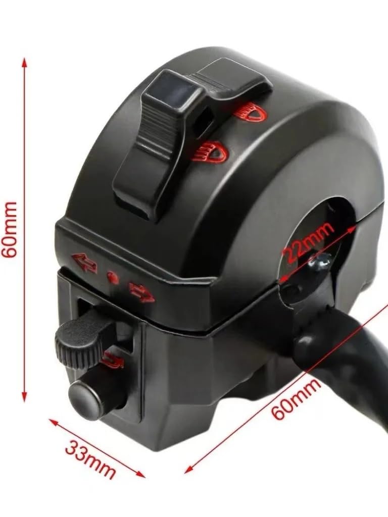 Przełącznik motocyklowy do XL XR 250 400 600 22 mm (1 szt. po prawej)