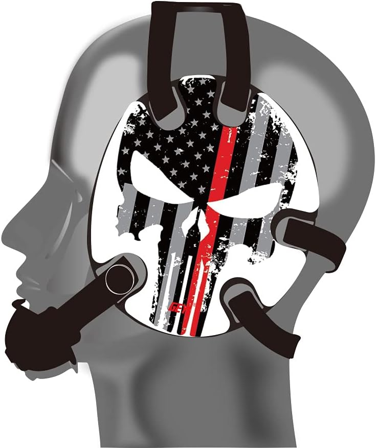 Wrestling Headgear American Flag Thin Red Line Decals(Adult)