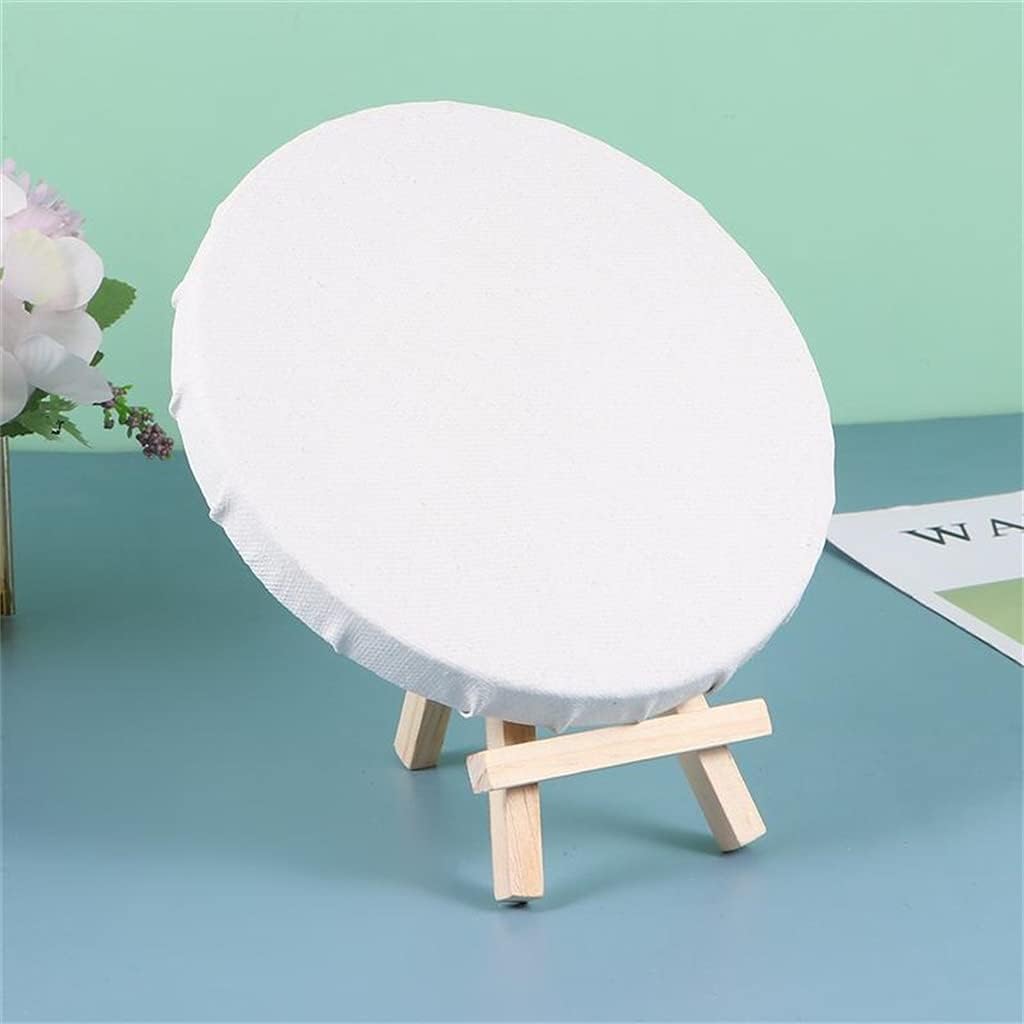 3pcs Round Artist Canvas Frame Blank Painting Boards Mini Oil Painting Board DIY Drawing Supplies