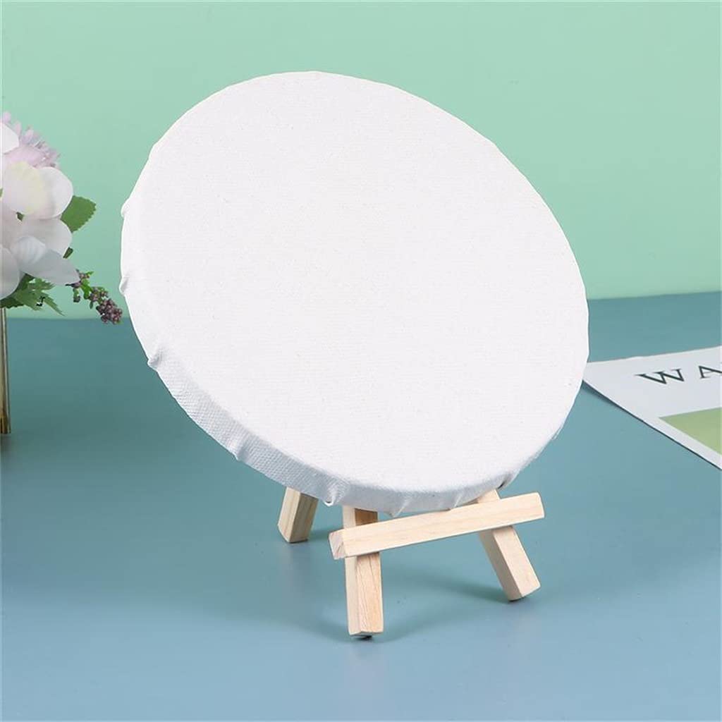 3pcs Round Artist Canvas Frame Blank Painting Boards Mini pittura a olio Board Drawing Supplies